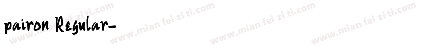 pairon Regular字体转换